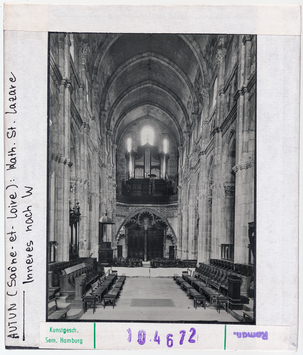 Vorschaubild Autun: Kathedrale Saint-Lazare, Inneres nach Westen 